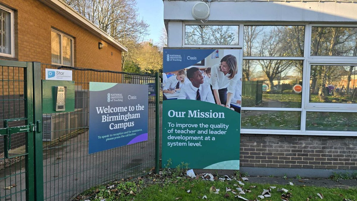 NatInstTeaching's tweet image. Our Birmingham campus has a fresh new look.✨As part of the recent refurbishments, we have installed new signage that celebrates our identity, our values, and, of course, helps visitors find their way to our Learning and Development Centre with ease.

Located at @OasisAcademies&apos;s…