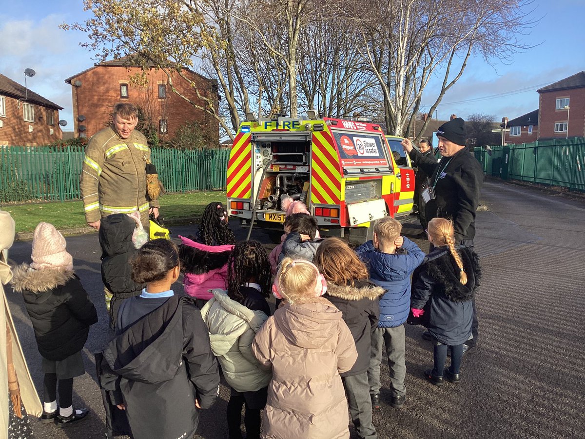 EYFS had some special visitors today to help with their ‘People who help us’ topic. #Sheldonfirestation #CST #catholiclife <a href="/OurLadyandAllS1/">Our Lady and All Saints Catholic MAC</a>