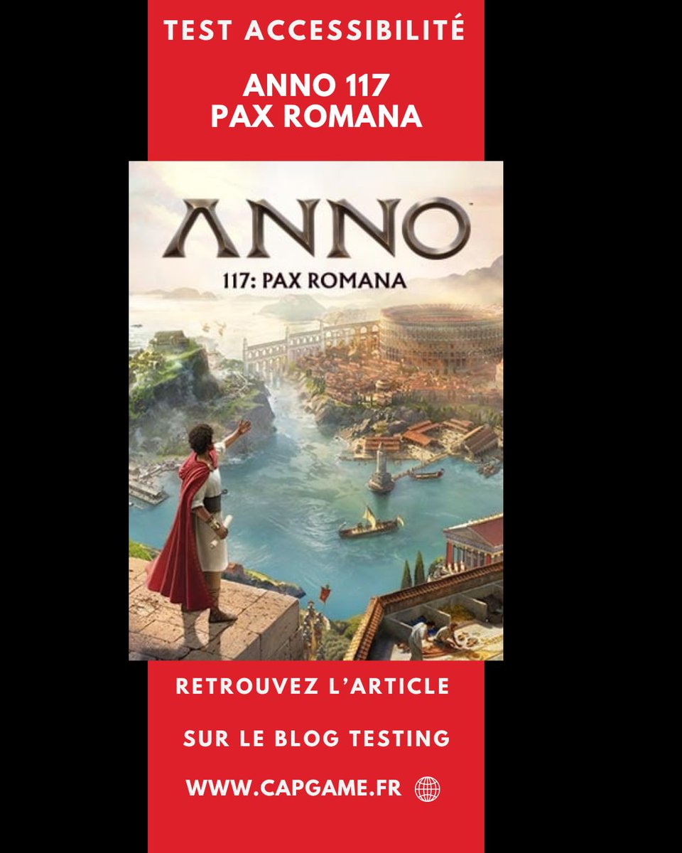 Après la PGW, on reprend nos tests avec  Anno 117 : pax romana

Une accessibilité travaillée et l'occasion d'aborder les limites du genre "gestion"

<a href="/Capgame_France/">CapGame</a> <a href="/UbisoftFR/">Ubisoft FR 🇫🇷</a> #a11y