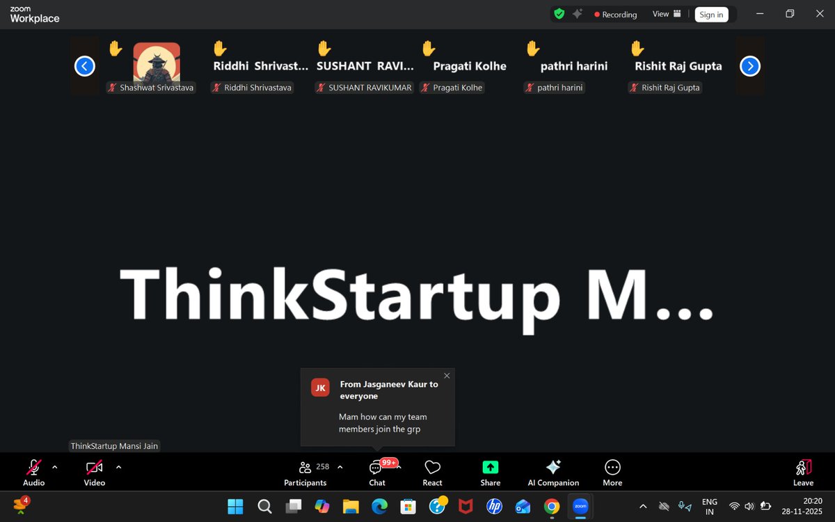 Thrilled to announce I’ve qualified for Stage‑1 of the ThinkStartup School Youth Ideathon and am among the top 2000 teams.⭐️
Grateful to <a href="/sodhisumedha/">Dr. Sumedha Sodhi #ClimateActionEdu</a>.
Overwhelmed with joy. <a href="/ThinkStartup1/">ThinkStartup.in</a> <a href="/ashokkp/">Ashok Pandey</a> <a href="/y_sanjay/">Sanjay Yadav</a> <a href="/pntduggal/">PUNEET DUGGAL</a> <a href="/kandhari_ekta/">Ekta  Kandhari</a> <a href="/sunandask21/">Sunanda S. Kumar</a> <a href="/madhuri_dadhich/">Madhuri Dadhich</a> <a href="/ShandilyaPooja/">Pooja Shandilya</a>