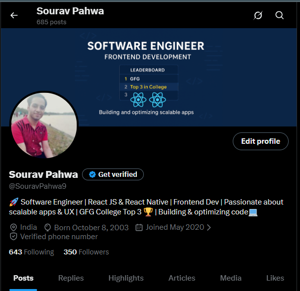 SouravPahwa9's tweet image. 🎯 350 strong on Twitter!
Thanks for the support, means a lot 🙏

On #100DaysOfCode - Day 31, fully in DSA mode (graphs, BFS, Dijkstra, contests).

Rebuilding consistency one problem at a time 💪

Here’s to staying disciplined &amp;amp; leveling up 🚀
#buildinpublic #DSA #DevLife