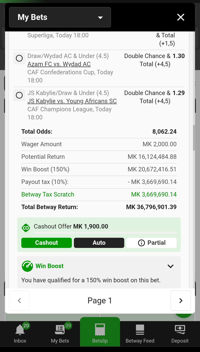 Mangwecha's tweet image. BW24A482B2

8,000 odds 
@BetwayMalawi

remove some or edit📌