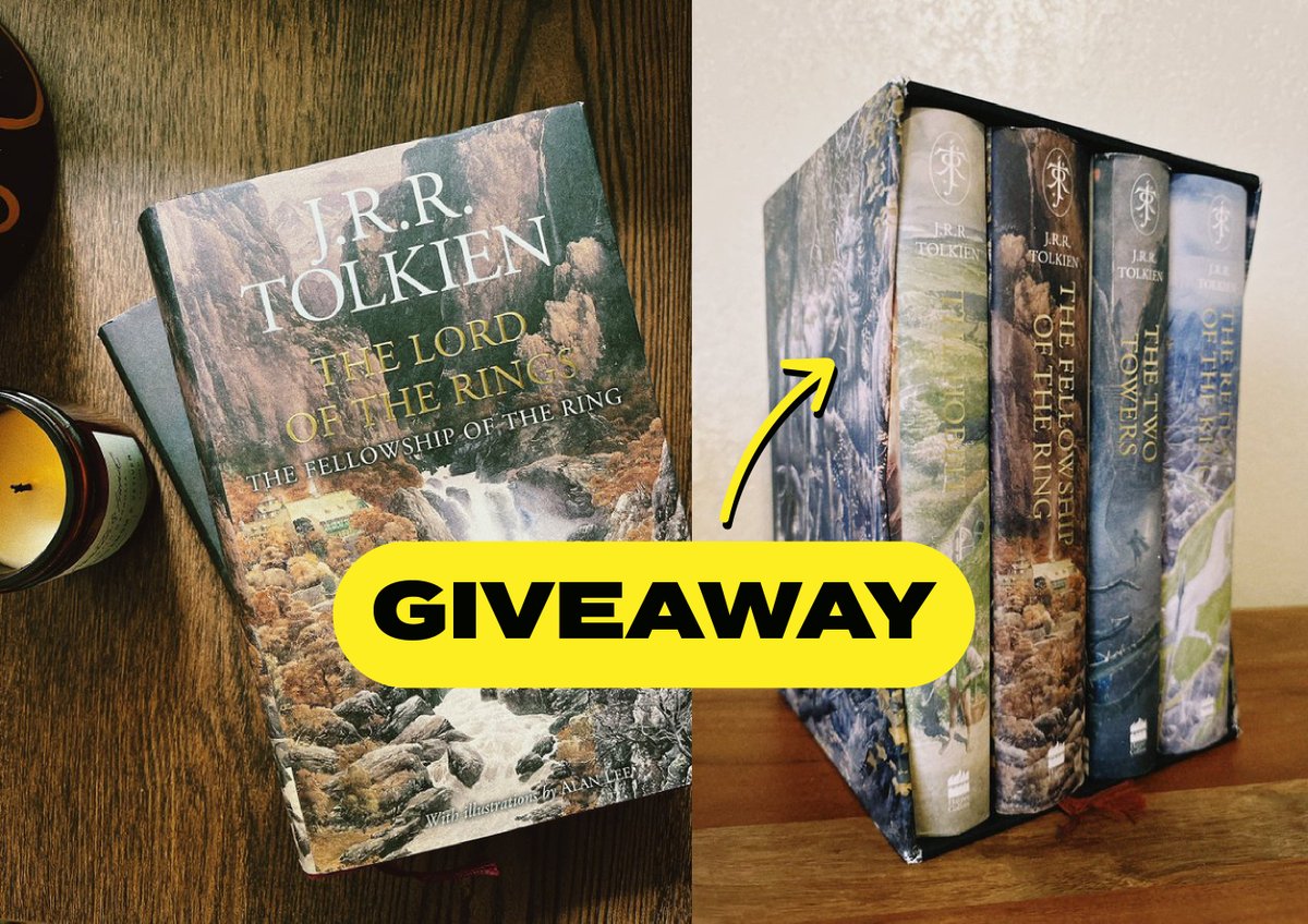 🚨 LOTR Book Giveaway 🚨

New to Tolkien? I want to send this set to your shelf.
Retweet + reply with why you’d love to read it.
Winner picked by tonight!

For those who don't win... 
It's on sale for $78 right now.
📚amzn.to/4ontd6e