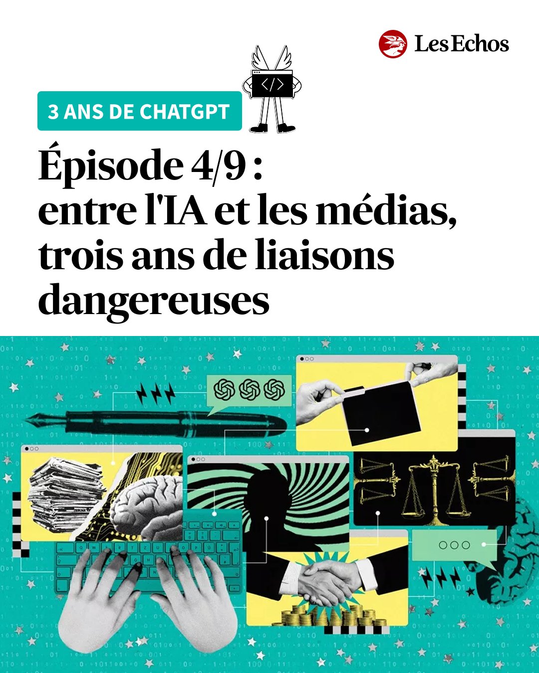 Meilleur ami ou ennemi à combattre ? Depuis l'irruption de ChatGPT, il y a trois ans, les relations sont tumultueuses entre les agents d'IA générative et les éditeurs de presse. ➡️