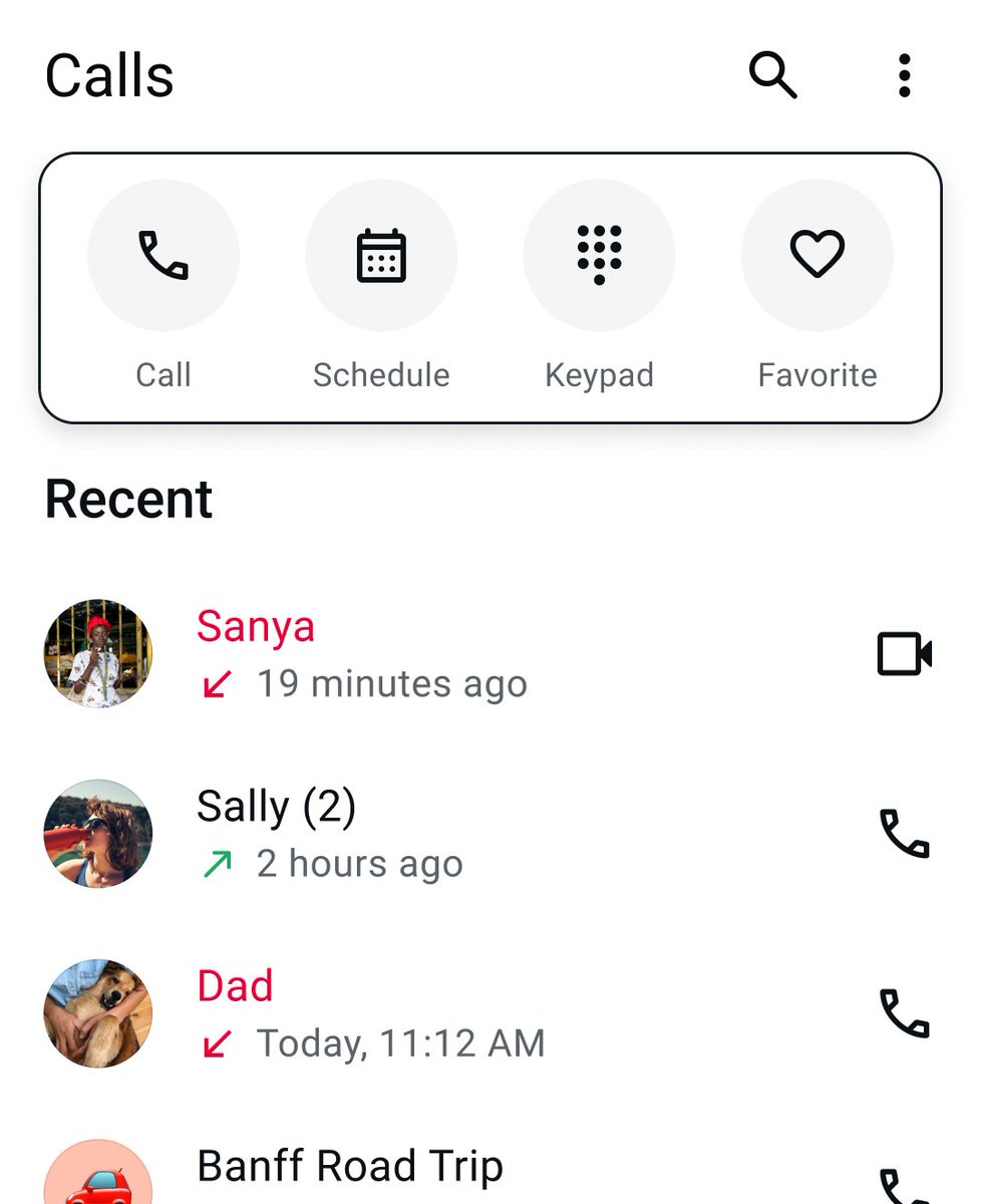 WhatsApp's tweet image. ring ring, a new look for the Calls Tab is here 📞