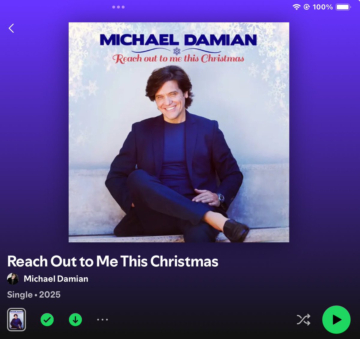 Loving this song so much!! ❤️💚 on my playlist already!! <a href="/michaeldamian1/">Michael Damian</a>