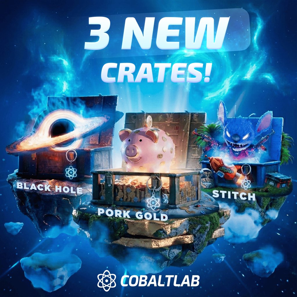 Cobaltlabrust's tweet image. A triple drop just landed 🔥

3 brand new crates are waiting for you on the site

Go crack them open: cblt.to/Tripledrop