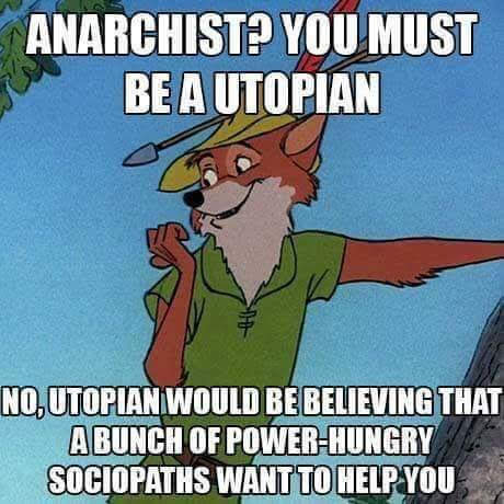 AncapAir's tweet image. Anarchists aren&apos;t Utopian. Statists are.