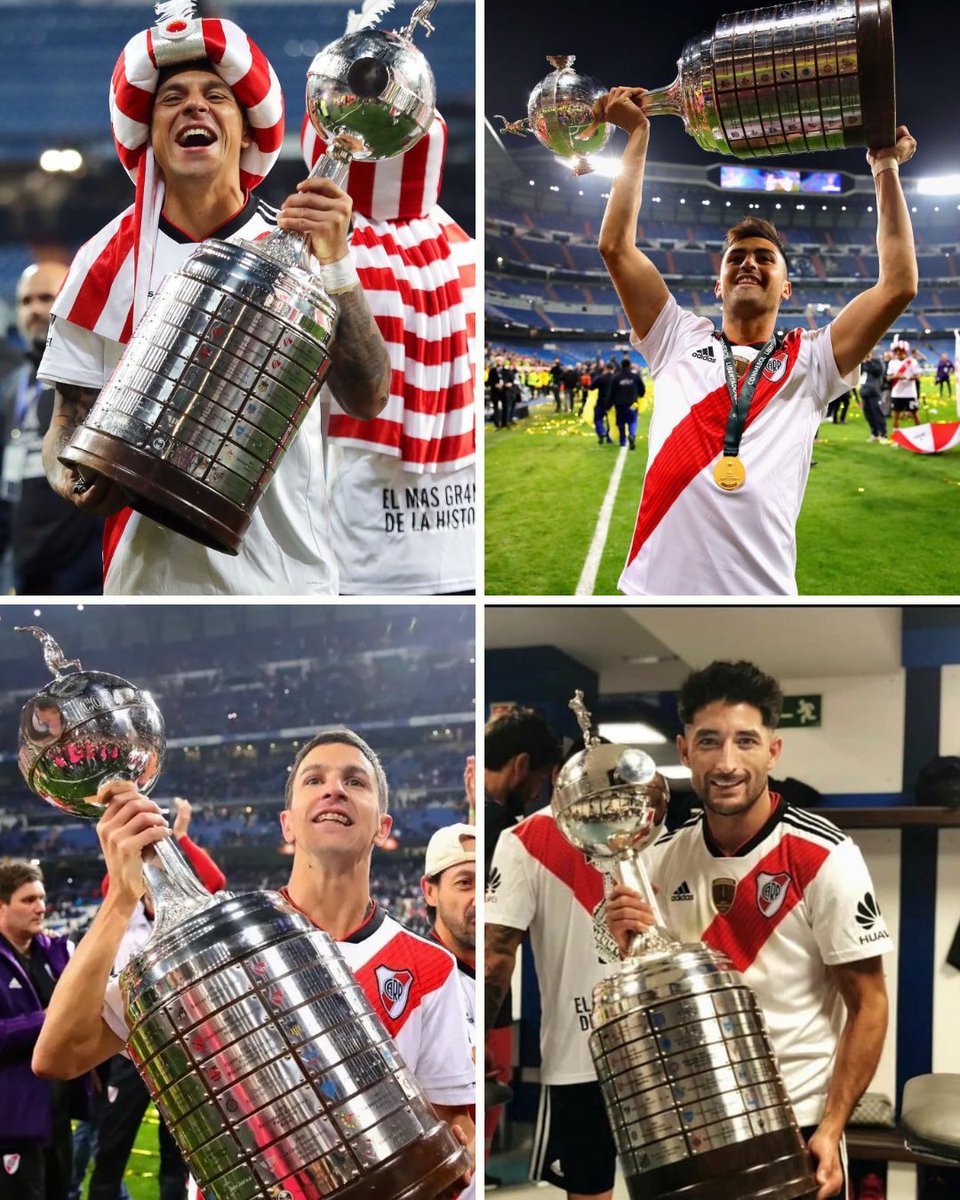 FIN DE UNA ETAPA INOLVIDABLE.
River despide a Enzo Pérez, Pity Martínez, Nacho Fernández y Milton Casco. Su legado, eterno.
Gracias por todo. River siempre será su casa.