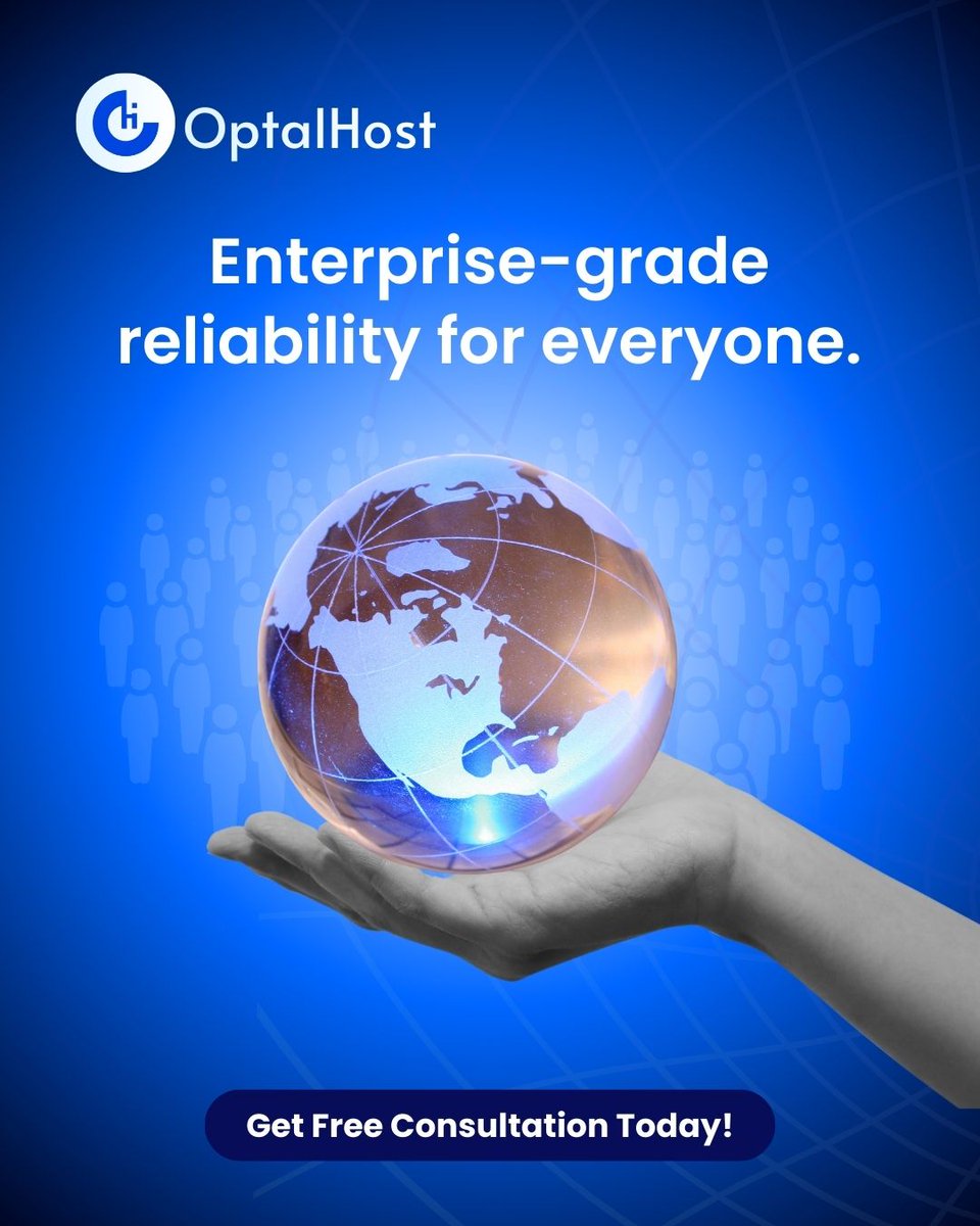 OptalHost's tweet image. Enterprise reliability meets everyday simplicity.

Optal Host keeps your website fast, secure, and always online.

What’s the biggest hosting headache you’d love to never deal with again?

#webhosting #cloudhosting #sharedhosting