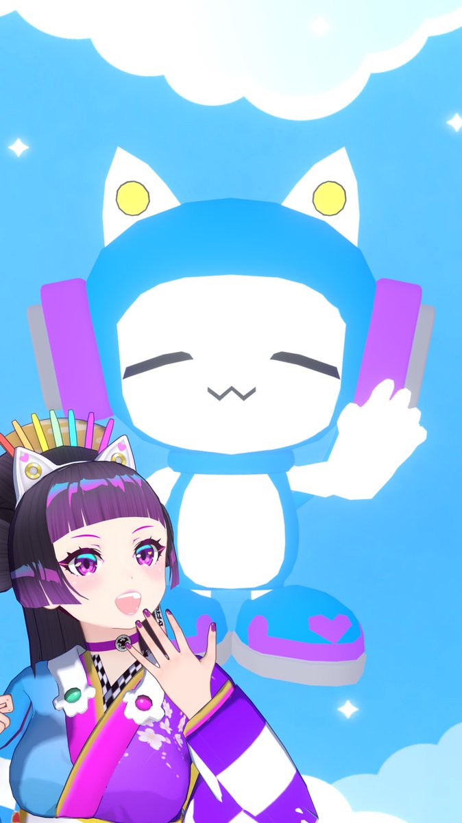 おはれな OhaLena🌊🎯💜 家臣の忍者猫 #えどれにゃあ も民に挨拶したい