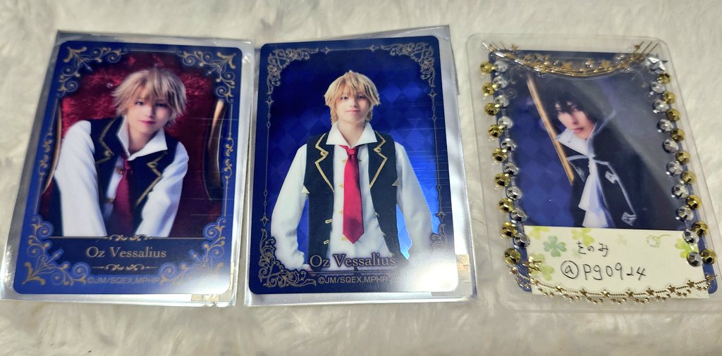 pg0924's tweet image. 【交換希望】PandoraHearts　パンミュ　ステブロ　クリカ
《譲》オズ、シャロン、ブレイク、★ジャック、チェシャ猫
《求》画像💖&amp;gt;💕&amp;gt;♥️
ギル、ブレイク
★は💖との交換のみ。郵送対応、手渡し可能です。