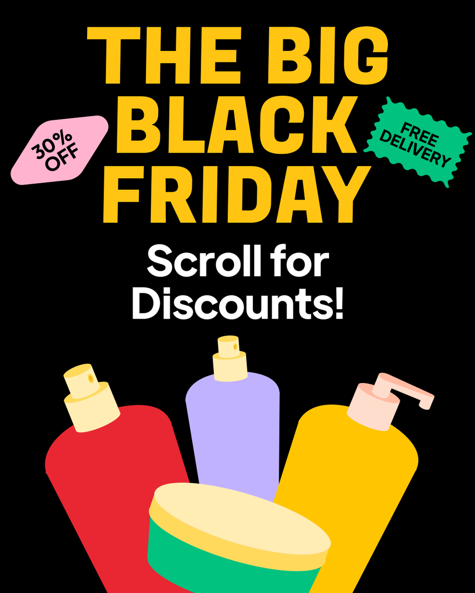 chowdeck's tweet image. The Big Black Friday isn&apos;t just about food — your skincare and beauty essentials are also on MAJOR discount!   

Everything you want, for less 💚 #TheBigBlackFriday