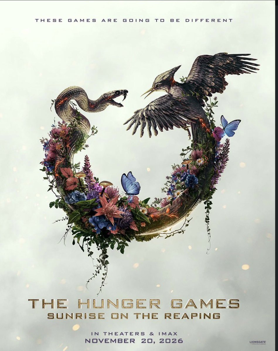 FilmUpdates's tweet image. ‘The Hunger Games: Sunrise On The Reaping’ has now OFFICIALLY wrapped production.

In theaters November 20, 2026.