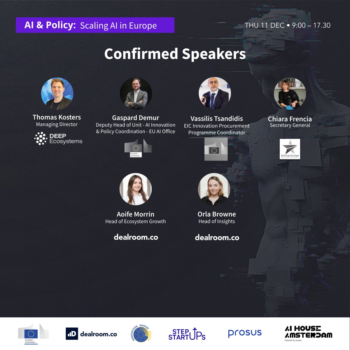 🚀 AI &amp; Policy: Scaling AI in Europe: Join Us in Amsterdam!

Europe is at a pivotal moment in the global AI race, and on 11 Dec we’re bringing the people shaping that future together under one roof to answer:

 👉 How can Europe capture the benefits of AI and scale with
