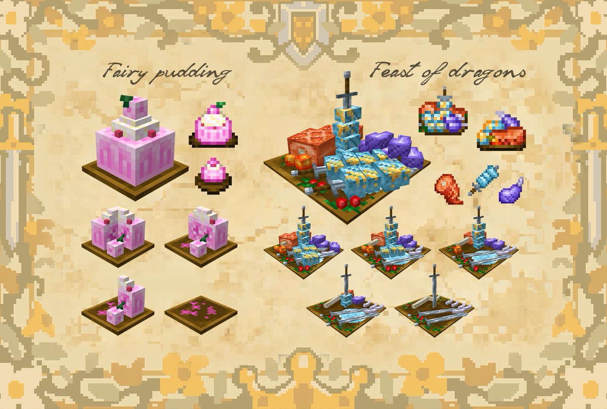 snake_hammer's tweet image. food for ice and fire
#minecraft #Minecraft #mod #pixelart  
#Blockbench