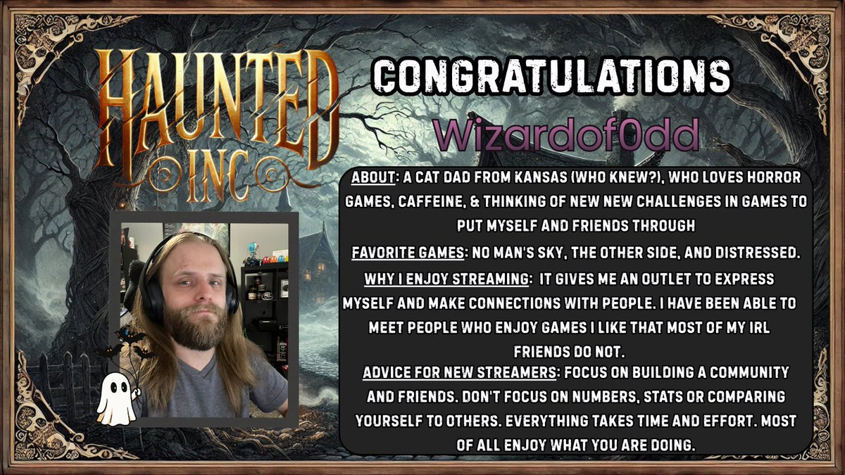 HauntedInc9's tweet photo. We would like to wish @TheKingofGuam the happiest of birthday's AND congratulate @wizardof0dd on being the member of the week! https://t.co/KhYvChyTO1