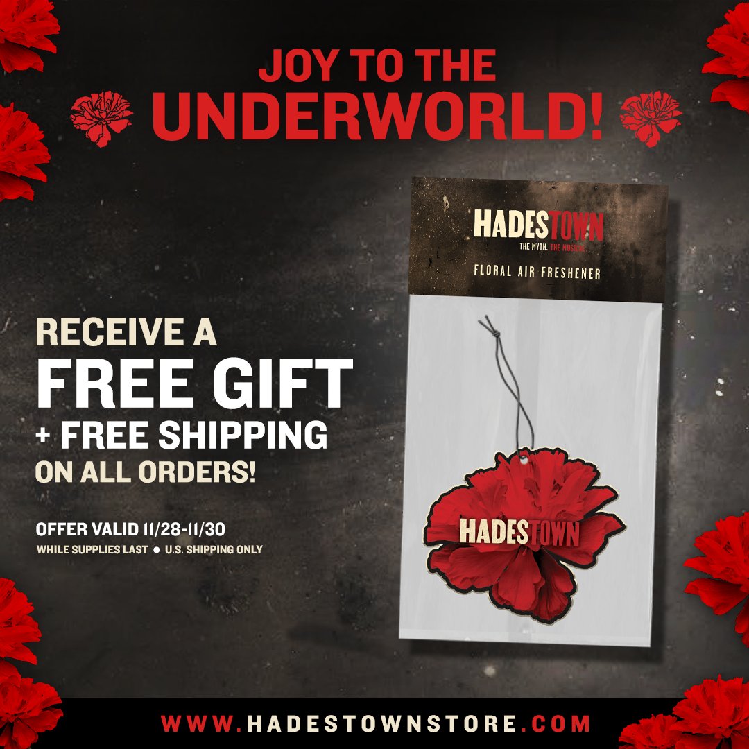 Celebrate Black Friday at the HadestownStore.com