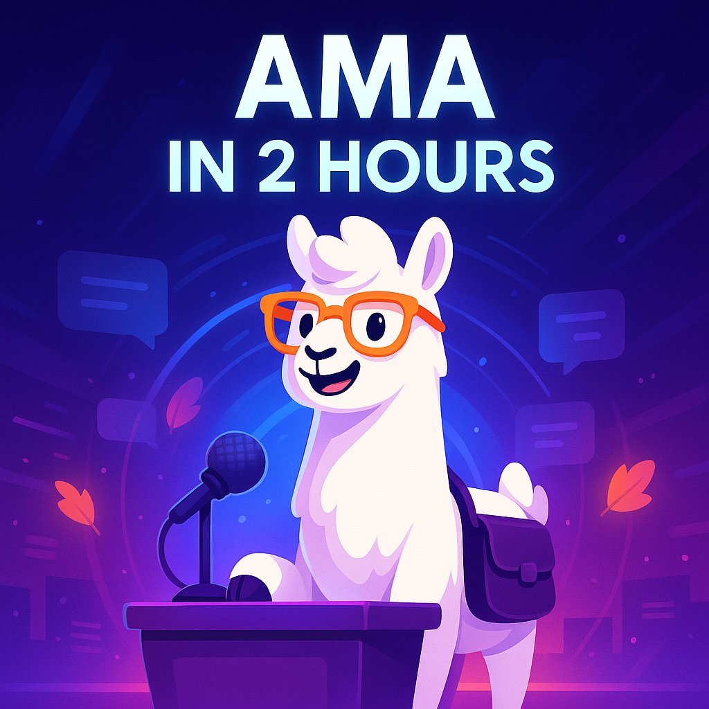 AlpacaNetworkAI's tweet photo. ⏰ The AMA starts in 2 hours.

Join us at 1 PM EST on Telegram as we cover everything happening across Modelz, Gatewayz, and the Alpaca ecosystem.
Bring your questions and jump into the conversation. 🦙 https://t.co/piNU14f5Fi