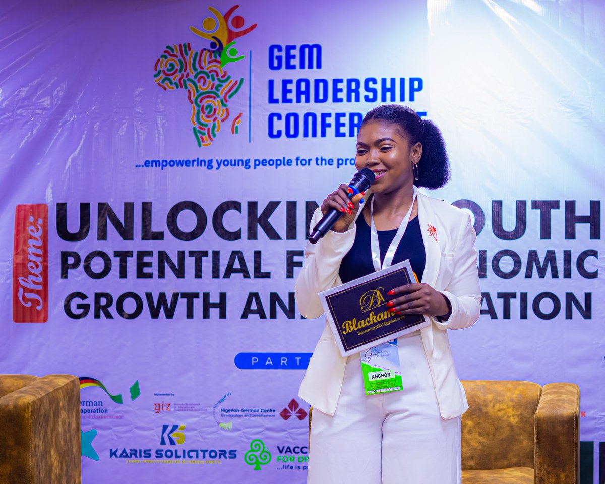 Blaqamara's tweet photo. Honoured to have anchored the maiden edition of the Gem Leadership Conference organized by Gemhub initiative.

If you’re hosting an event soon and need a professional anchor with presence and clarity — I’m open for bookings.
#YouthDevelopment #EventHost #NigeriaEvents #Leadership https://t.co/qtcJGKC3ea