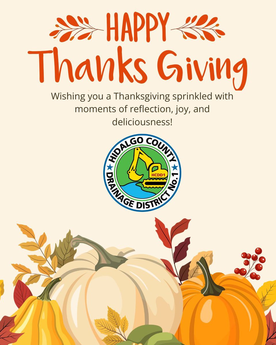 Happy Thanksgiving from our HCDD1! 🦃