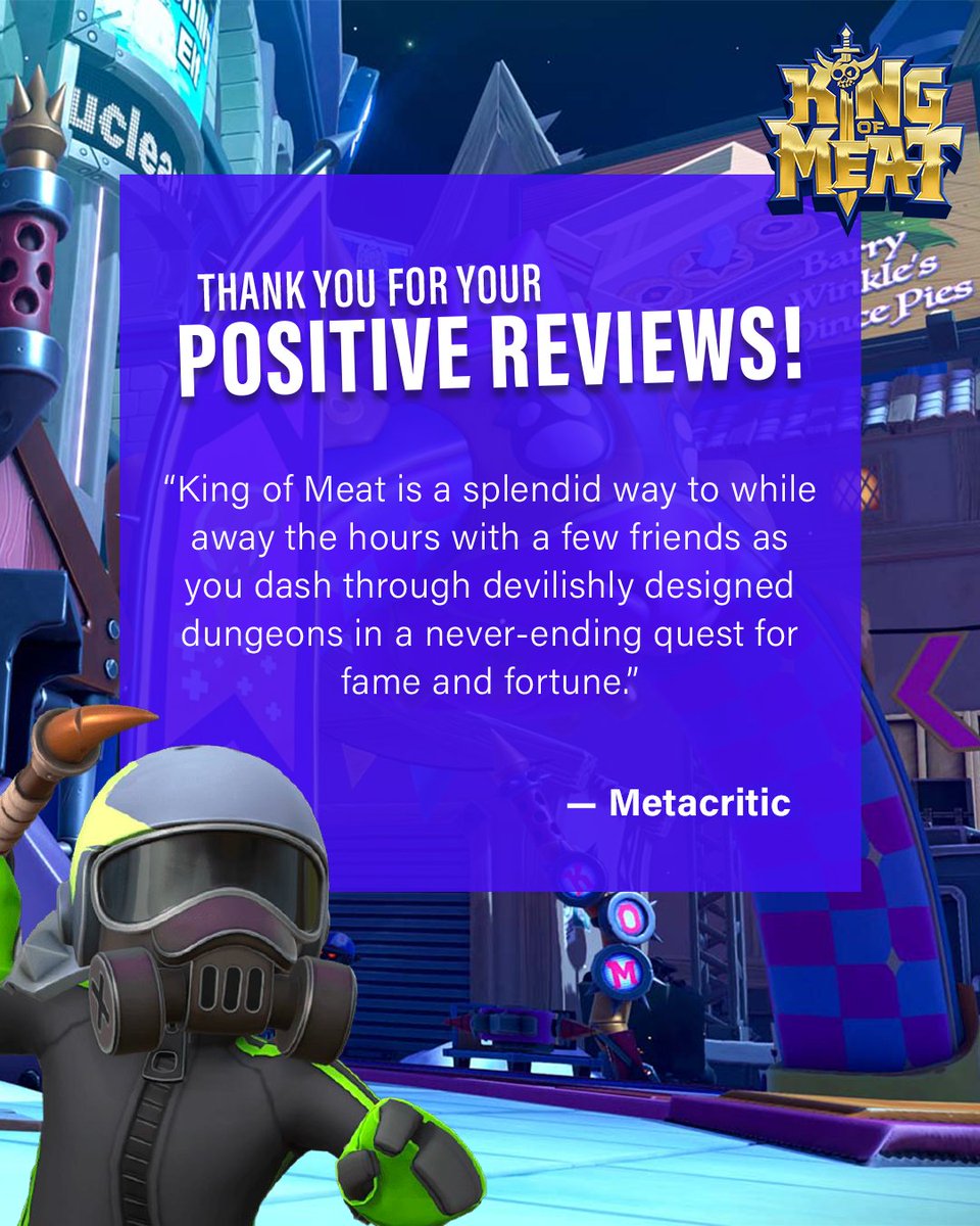 playkingofmeat's tweet image. THE HYPE IS REAL 🔥

We can’t wait to hear what YOU think! Hop in and play King of Meat now! 🎮💥

#partyplatformer #coop #ps5 #xbox #steam
