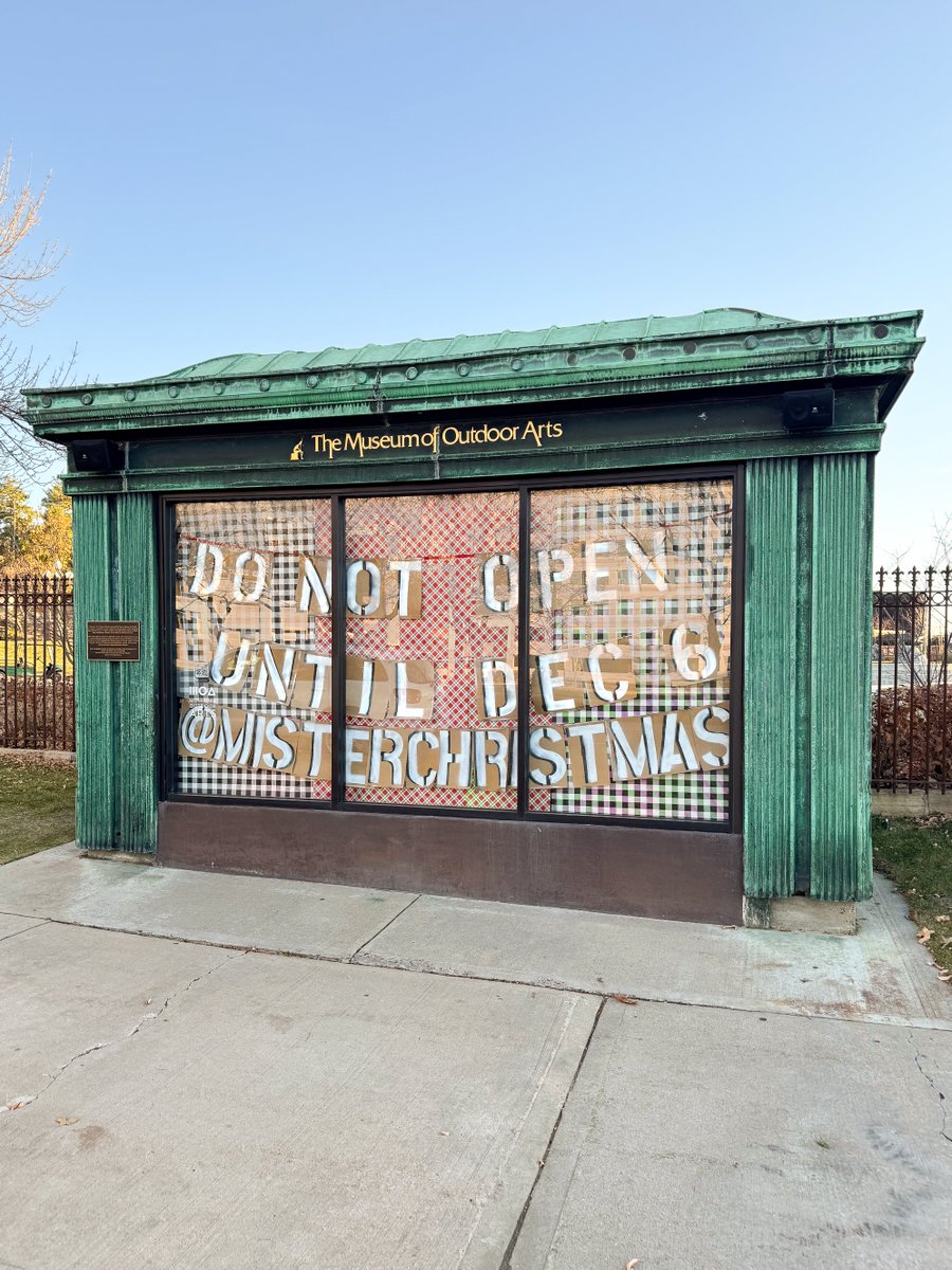 Something festive has arrived at MOA… but we’ve been told not to open it until December 6th!
Stay tuned for the reveal of our new Mr. Christmas diorama! 🎄✨

#DenverArt #ColoradoArts #GreenwoodVillage #DenverHolidays