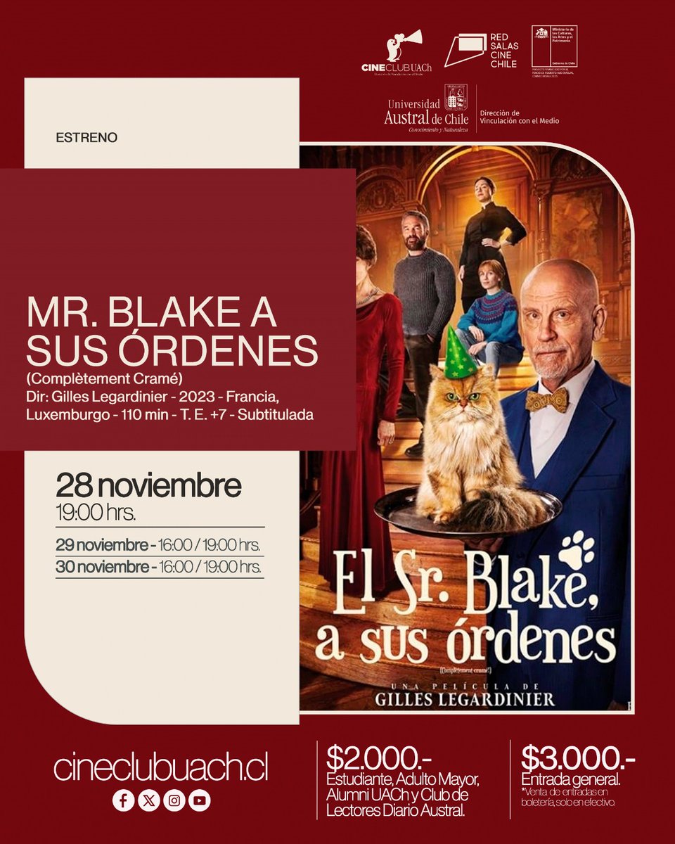 “Mr. Blake a sus órdenes” es el estreno del fin de semana en el Cine Club - mailchi.mp/884192907bfe/m…