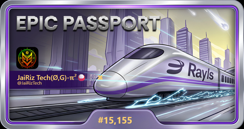 JaiRizTech's tweet photo. The Rayls manifesto just went live. The early passports are disappearing fast! Get yours before the train leaves the station.

#15,155!

https://t.co/vu9M1ApPec https://t.co/bielnllbby