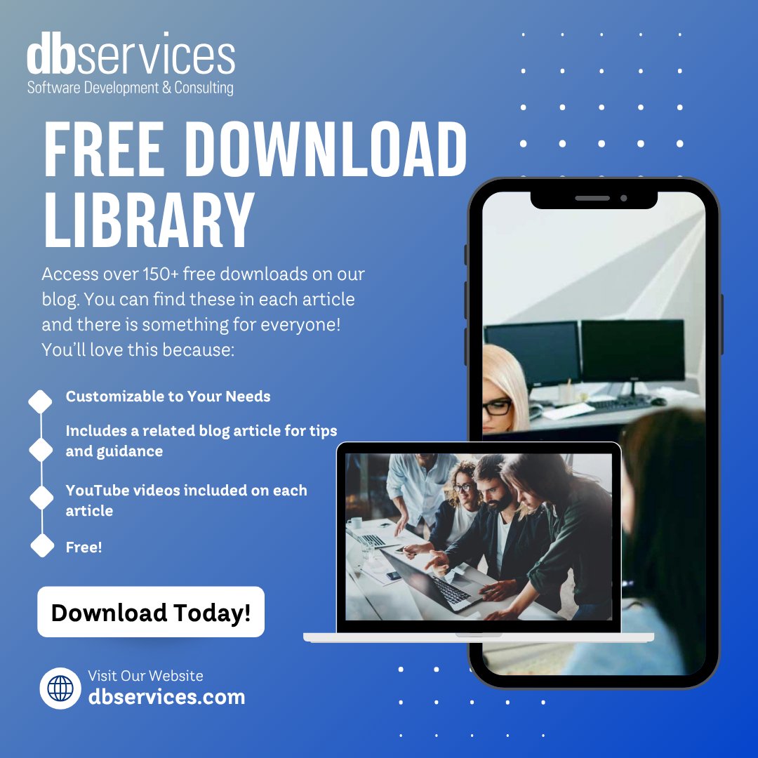 dbservices's tweet image. Black Friday is all about deals… so here’s ours 👇

We always offer FREE resources on our Digital Transformation Blog. No codes, no time limits, no checkout.

Our library of downloads is available year-round to help you build smarter + work faster.
Free. Always. 🖥️✨…