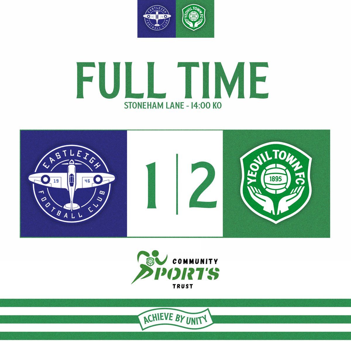 FT | Eastleigh 1-2 Yeovil Town

The Young Glovers are through to the next round of the League Cup with goals from Alec Thomas and George Geraghty! 

#YTFC 💚