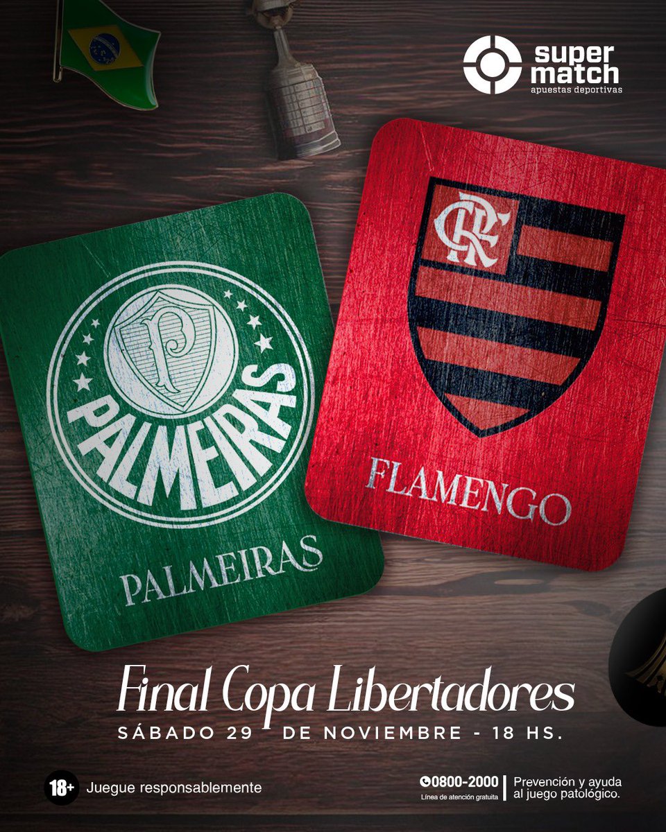 🏆 𝗠𝗔𝗡̃𝗔𝗡𝗔 𝗛𝗔𝗬 𝗙𝗜𝗡𝗔𝗟 😱

¿A quién le jugás?

📲 Cuotas y mercados disponibles en Supermatch