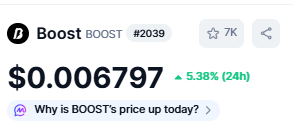 The current price action for $BOOST may not look ideal, but what truly matters right now is the strength and unity of the community behind it.

With solid support and continued engagement, $BOOST is well-positioned for a strong rebound.