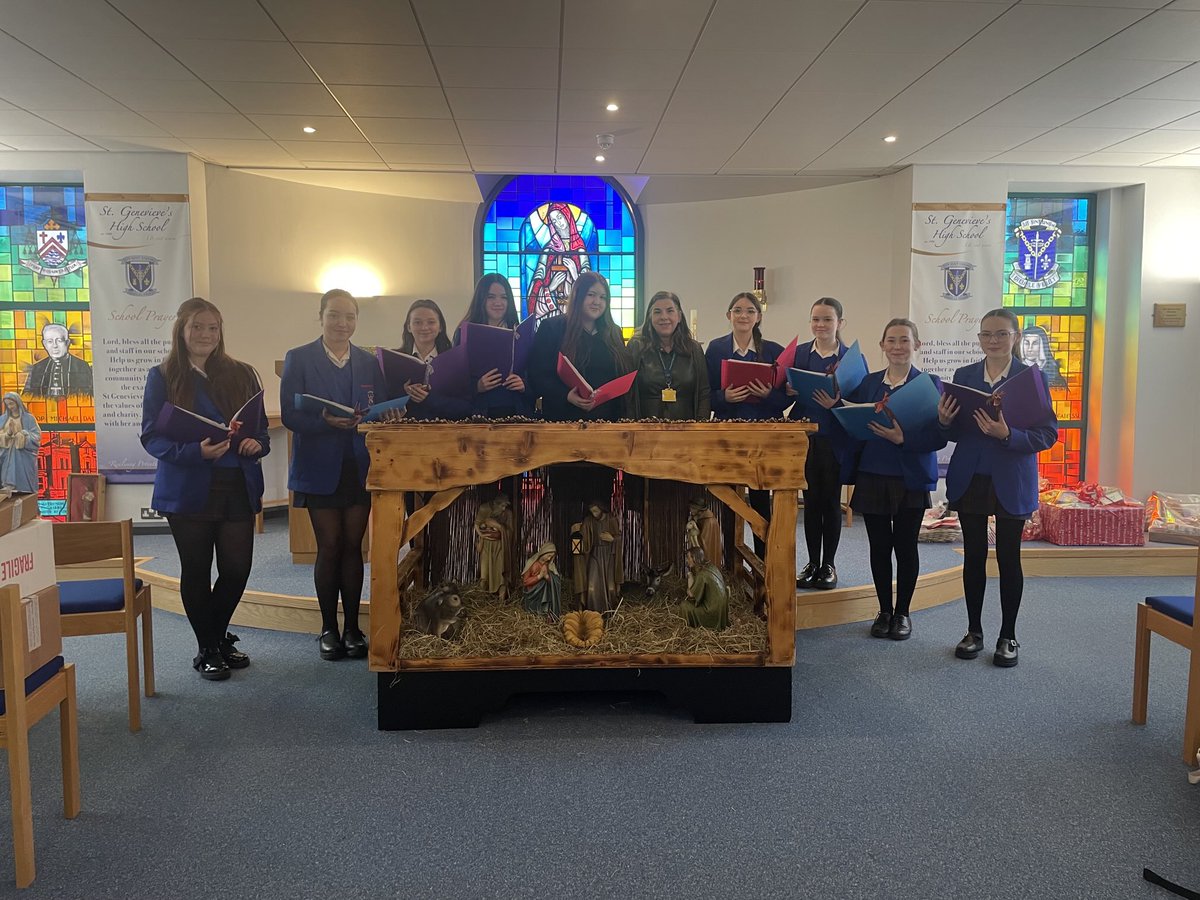 Our chamber choir are excited to be singing in our Carols at Christmas concert on Tuesday 2nd Dec at 7pm!
They will be singing along with our Senior,Junior choirs,trad group and special guests Clonard Choir!
⁦<a href="/_stgens/">St. Genevieve's</a>⁩ ⁦<a href="/stgensAP/">Cathy Austin</a>⁩ ⁦<a href="/StGensRE1/">St Gen’s RE</a>⁩