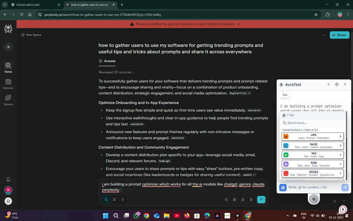 YashRa4j's tweet image. Just implemented the KERNEL framework: Keep it simple, Easy to verify, Reproducible, Narrow scope, Explicit constraints, Logical structure. 🧠 #PromptEngineering