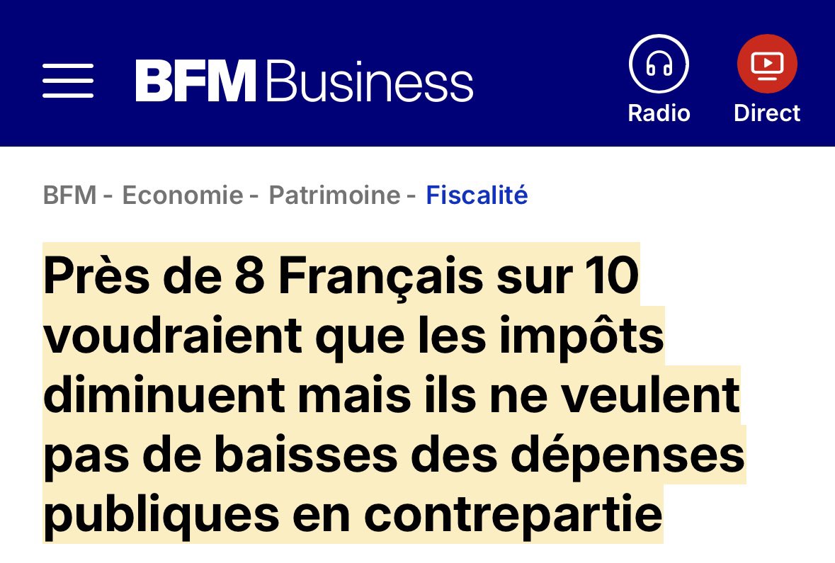 ~50 % des Français ne paient ni IR ni taxe foncière : 5 sur 10 n’ont donc rien à dire sur le sujet.
L’État touche bien plus de TVA sur une Ferrari que sur une Twingo.
Sans « riches », la TVA s’écroule et on pleurera tous.
Désolé d’être cartésien !