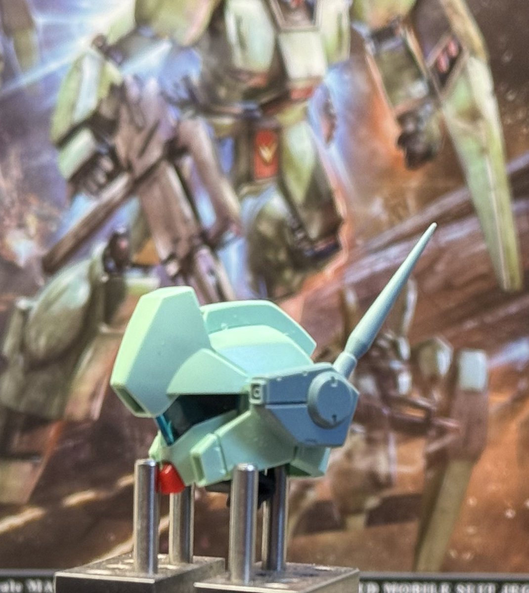 YouTube_hobb's tweet image. 今日はジェガンのアンテナをシャープ化とヤスリました！とんがった！笑