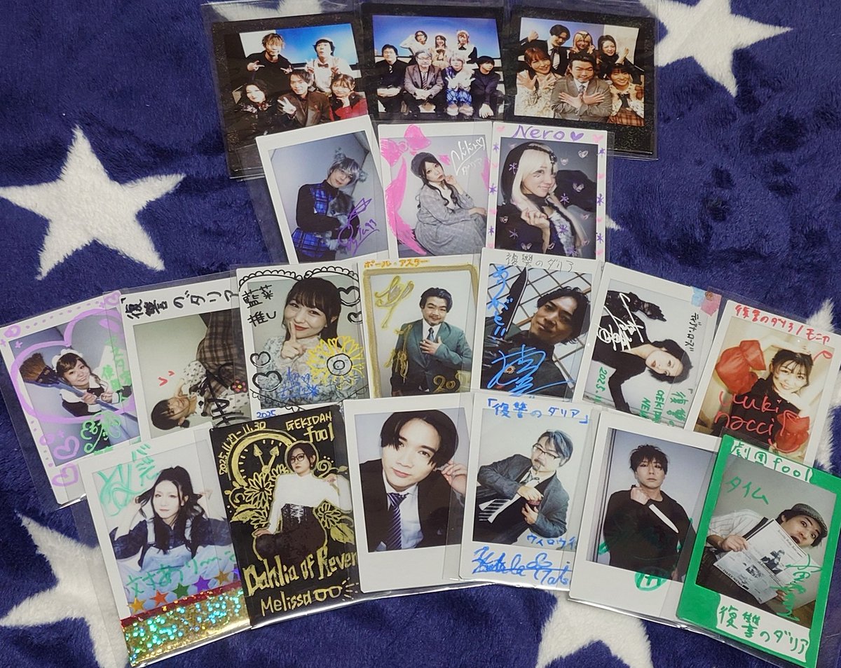 ブロマイド＆チェキ、、
おーるこんぷりーと✌🫶

#復讐のダリア
#劇団fool