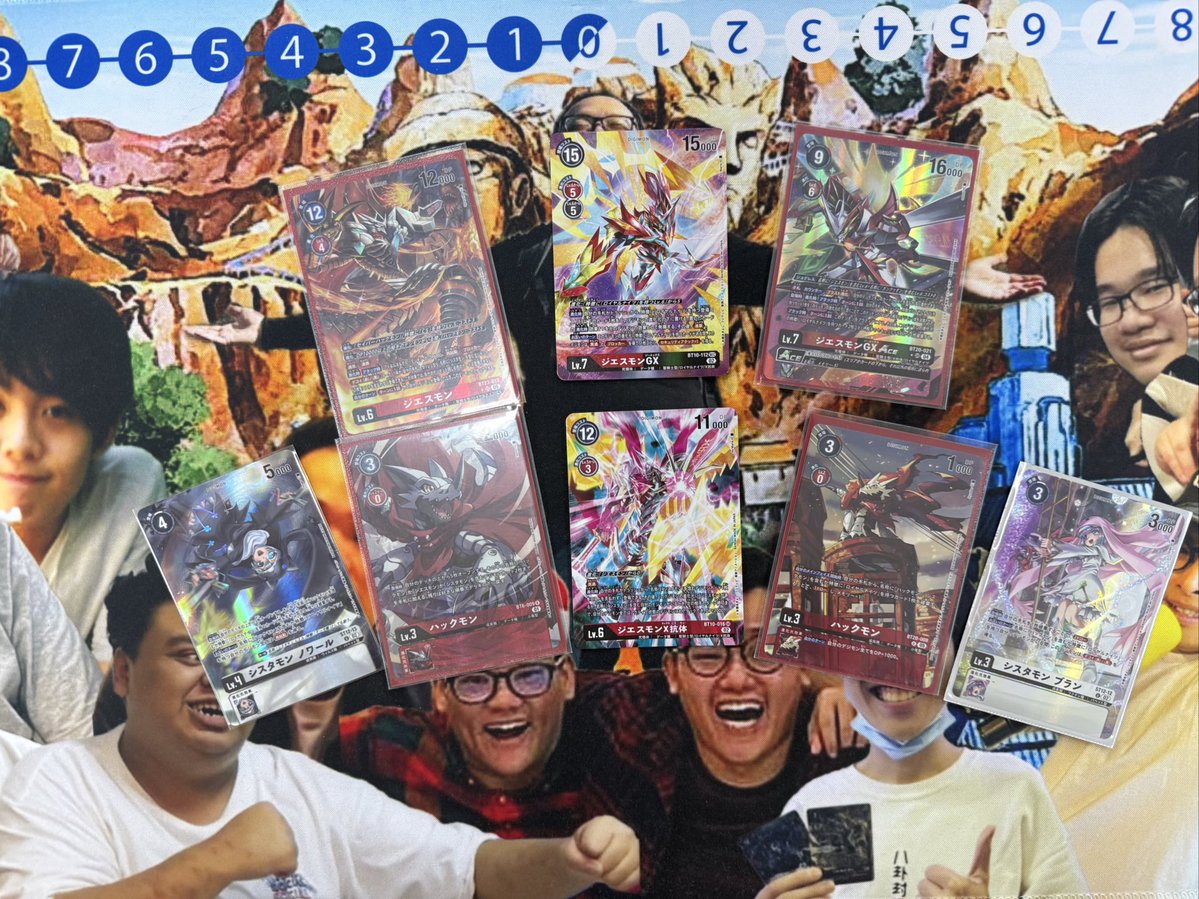 Ter_PukeRainbow's tweet image. Finally managed to fully AA my Jesmon deck! This deck has been pretty fun to play this set too.

#DigimonCardGame #デジモンカードゲーム #デジカ