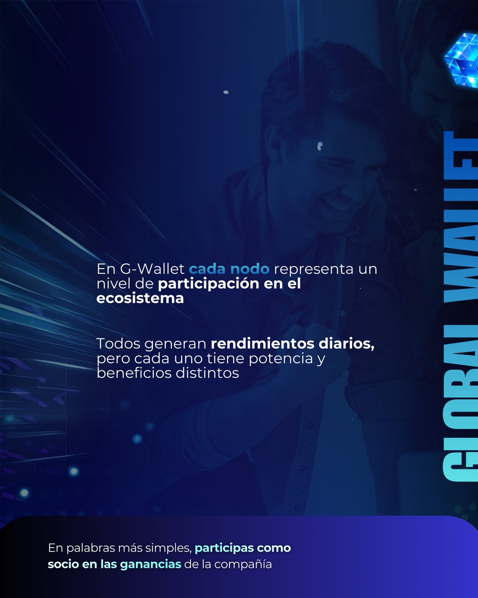 usdtglobal's tweet image. ¿Sabías que al comprar un nodo en G-Wallet te vuelves socio del ecosistema? ⚡

Los 5 nodos dan participación y generan ingresos pasivos diarios.

Miles ya forman parte. ¿Te sumas?

🔗 gwalletnodes.net
📱 linktr.ee/Gwallet

#GWallet #NodosGWallet #IngresosPasivos