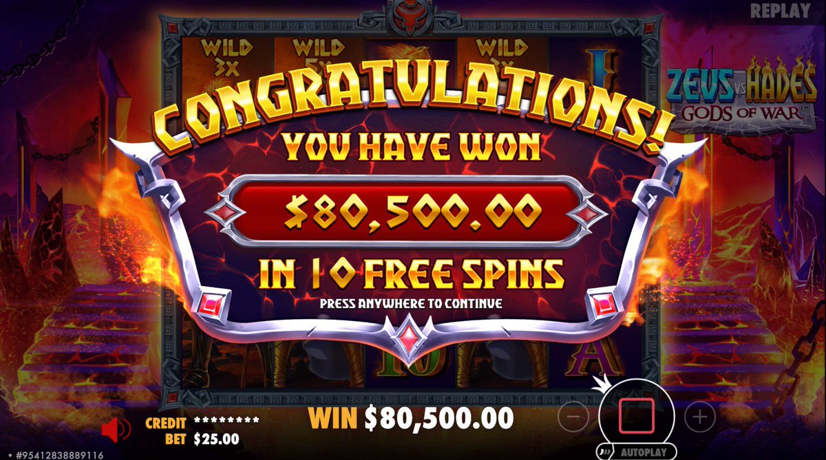 MetaWin's tweet image. MetaWinner &apos;09c86fe8&apos; just turned $25 into $85,500 playing Zeus vs Hades - Gods of War on metawin.com! 🏛️

To celebrate their 3,220X we are GIVING AWAY $425 to somebody who QRTs this post!