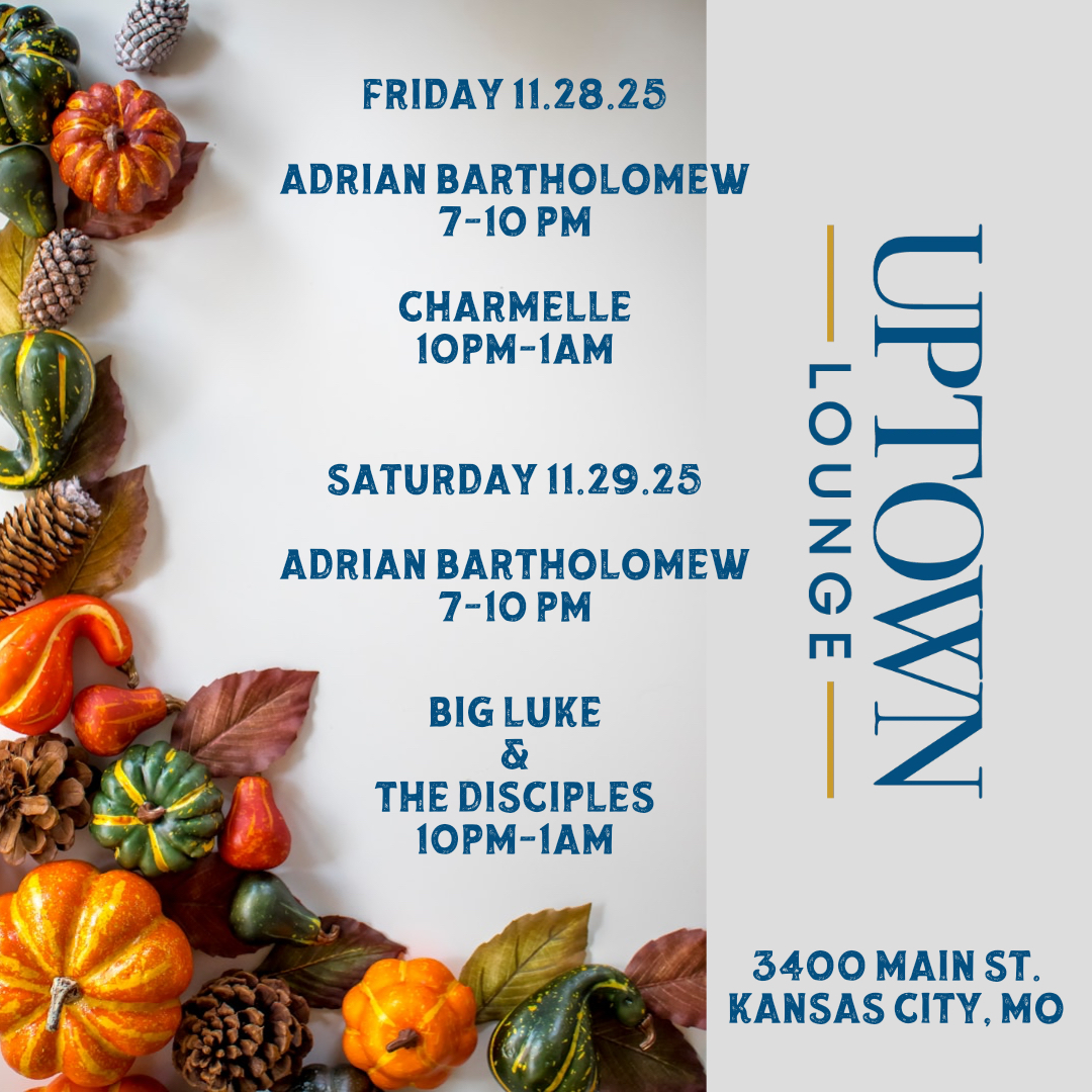 uptownloungekc's tweet image. Gather with your family &amp;amp; friends at Uptown Lounge this weekend! 

3400 Main Street | Midtown Kansas City

Free parking in back or 1 stop north of the Armour stop on the @kcstreetcar !

#KC #livemusic #cocktails