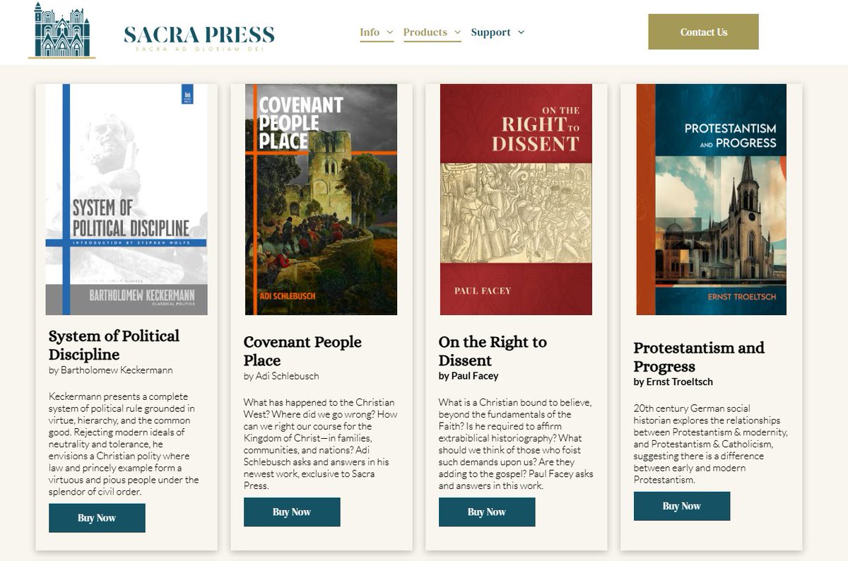 SacraPress's tweet image. 📢 BLACK FRIDAY SALE THREAD 🧵

Today we release new books for purchase + host a Black Friday sale.

Books from:

-Keckermann (with intro from @PerfInjust)

-@TheOtherPaul2

-@pactuminstitute

-Troeltsch

and more.

📢 Use code: BF25 at checkout 📢