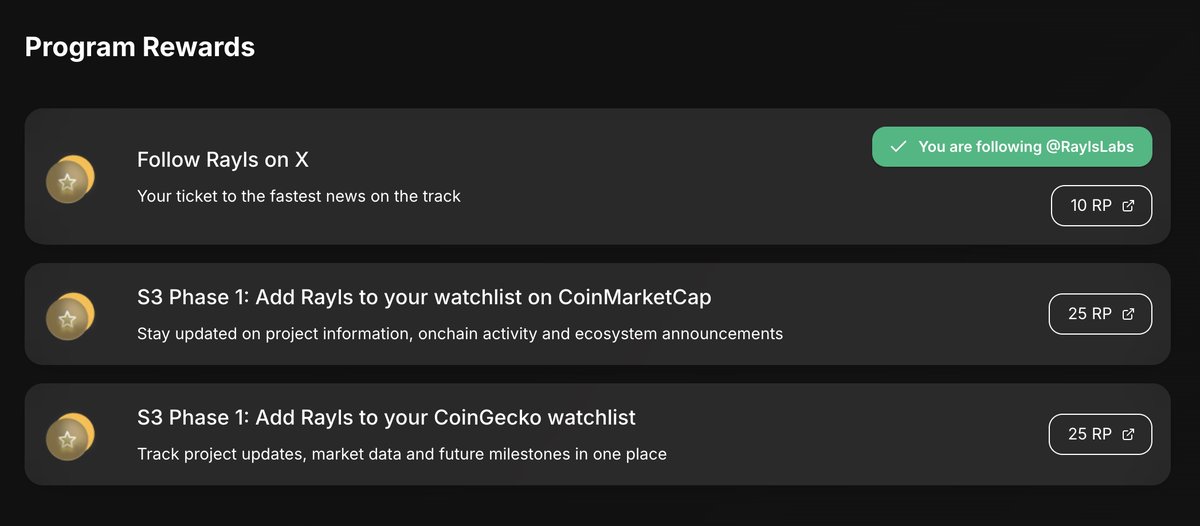 Update <a href="/RaylsLabs/">Rayls</a> 

✅ Complete quests S3 -> earn 50 RP