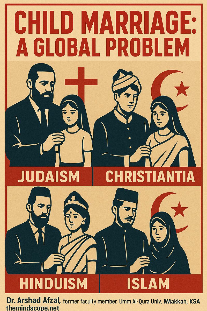 **🗣️ HYPOCRISY ALERT: The Global Child Marriage Scandal**

This tragic case is a *human rights issue*, not a *religious one*. To single out Islam is a deliberate distortion of global history and current realities.

**📜 HISTORICAL &amp; RELIGIOUS CONTEXT:**
•