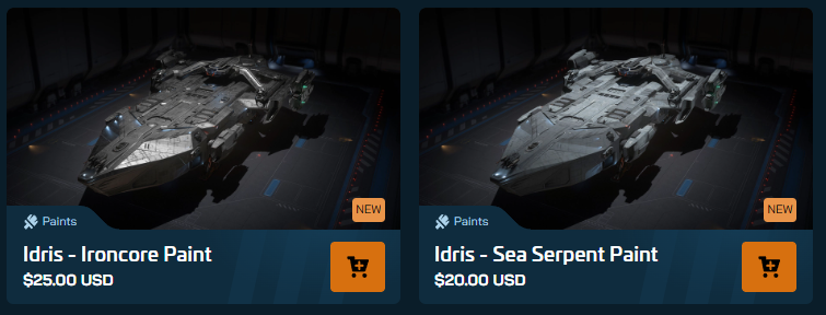 emilys_game's tweet photo. 2 new Idris paints available!
Ironcore and Sea Serpent just dropped 👀🔥
#StarCitizen #IAE2955 #Idris #IdrisPaints #Ironcore #SeaSerpent #AegisDynamics #SCShips #EmilysGame #SeksiSnipes #STARDUST https://t.co/xq0nL9Txn7