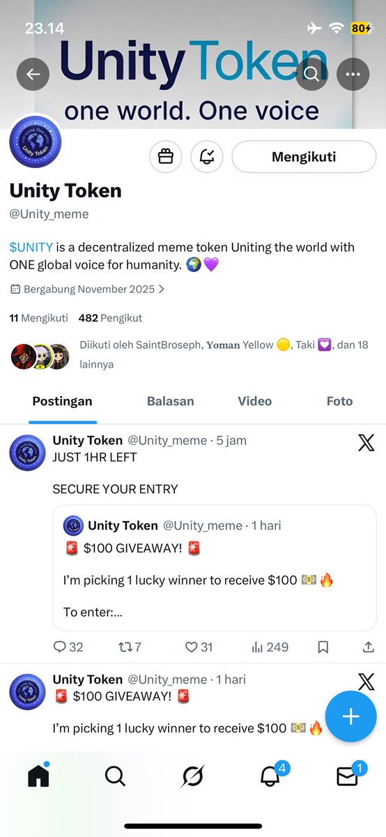 kwinkys's tweet photo. @Richteousman @Unity_meme Get in here 🙌🏻
@Tommylee861 
@Woojinme25 
@notj0yxx_ 
@ariusmaula 
@SalimTripelX 

Let’s gooo! 🚀💛 #UNITYToken https://t.co/6NBBDnIAvG