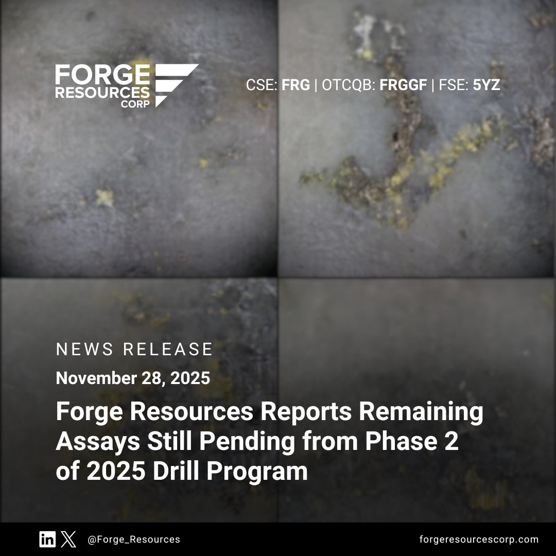 Forge Resources Corp (CSE:FRG | OTCQB: FRGGF) tweet media