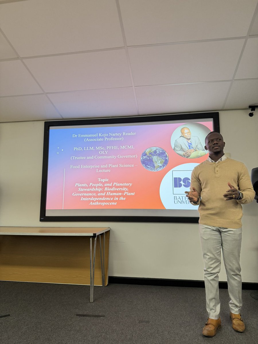 Many thanks to BSU School of Science for inviting me to deliver a guest lecture on people, plants, biodiversity, ecosystems, and the law.🙏💫