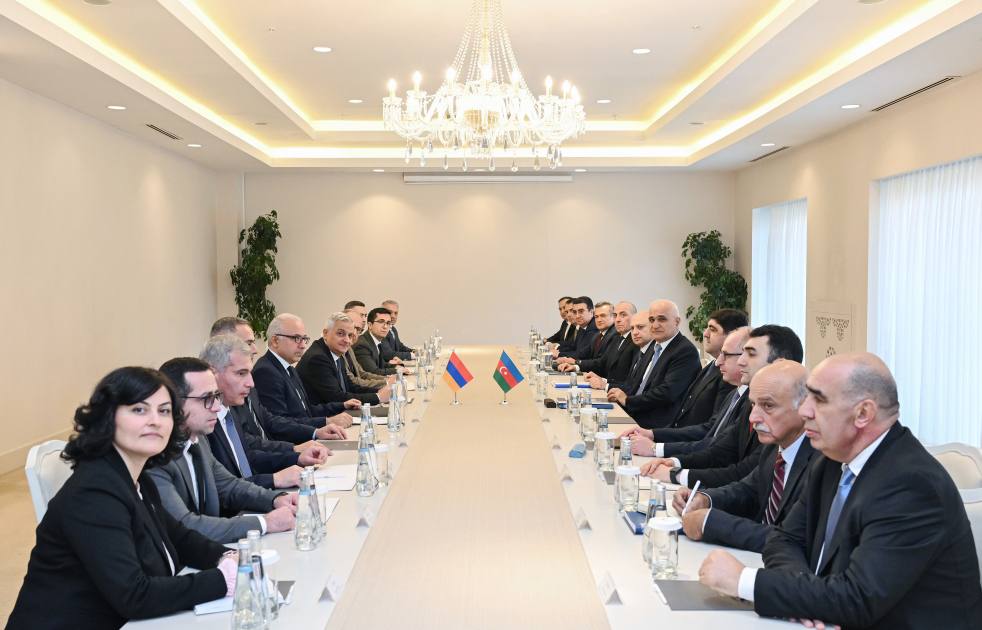 Indeed very big development as #AZE🇦🇿 #ARM🇦🇲 state commissions on border delimitation/demarcation held a meeting in #Gabala, discussing further steps from completing border demarcation/delimitation process in the north part of borderline moving toward the southern territories.